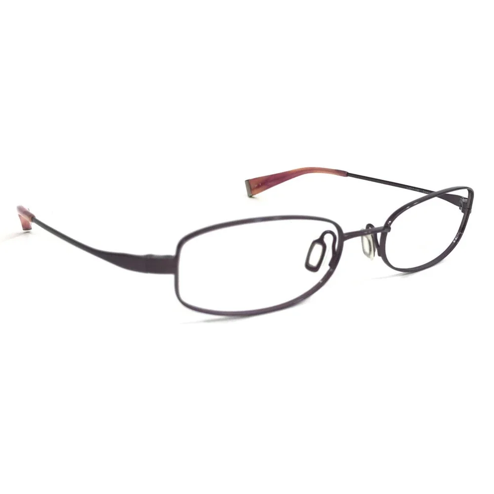 Oliver Peoples Eyeglasses Frames Doren V Purple Rectangle Wire Rim 51-17-135